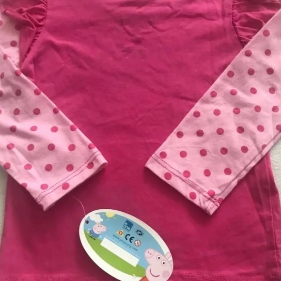 (NWT) Peppa Pig Toddler Long Sleeve Shirt in Pink, 2T - Picture 8 of 8